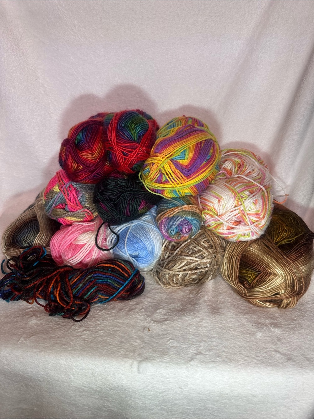 Y-02 Multi-Color Yarn Bundle for Crafts, Craft Closet Clean out